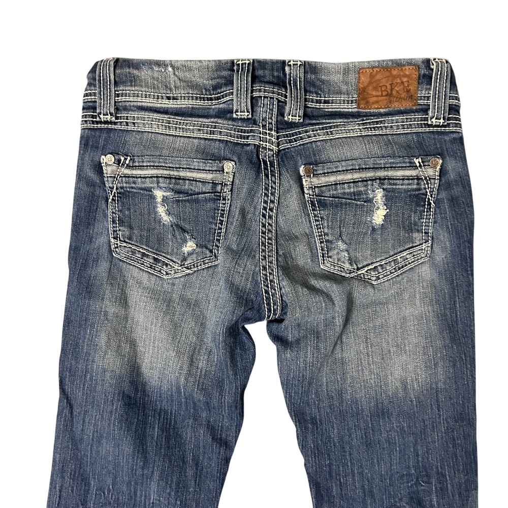 BKE Stella Bootcut Jeans Women 28R Low Rise Distressed Western Cowgirl 29x31